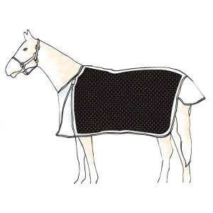 applied in horse blanket